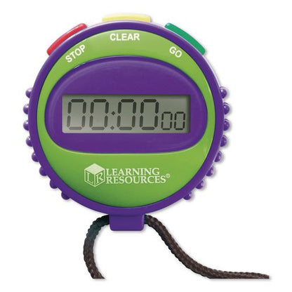 Simple Stopwatch, Accurate to 1/100 Second, Blue Stopwatch, Black Lanyard