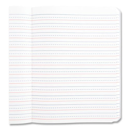 Primary Journal Creative Writing Composition Book, Manuscript Format, Blue/Black/White Cover, (100) 9.75 x 7.5 Sheets