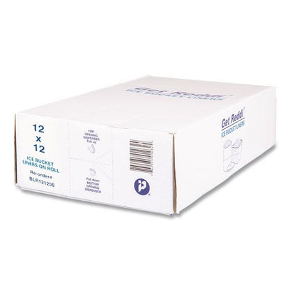 Ice Bucket Liner Bags, 96 oz, 12" x 12", Clear, 1,000/Carton