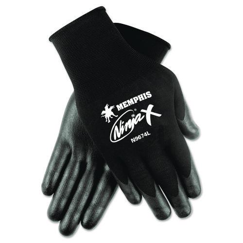 Ninja X Gloves, EN388: 412X, Large, Black, Pair