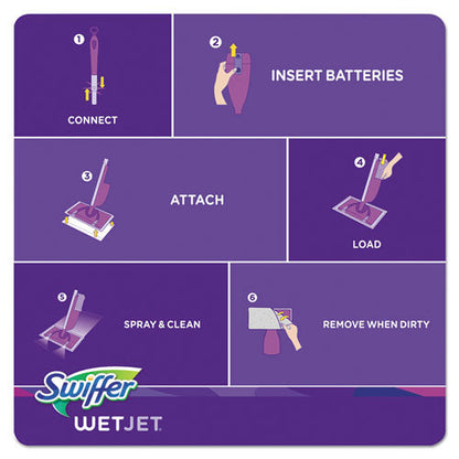 WetJet System Refill Cloths, 11.3" x 5.4", White, 24/Box