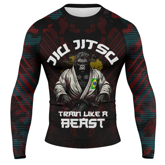 Train Like A Beast - Premium Sublimated Rashguard Kids Adults Unisex