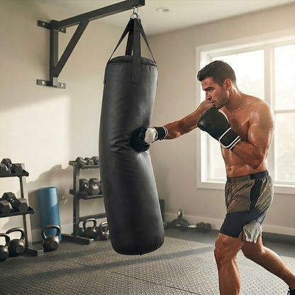 Jaguar Pro Gear Heavy Duty PVC Leather Punching Bag – Unfilled For Boxing, MMA, Muay Thai, Kickboxing, Karate & Martial Arts Training