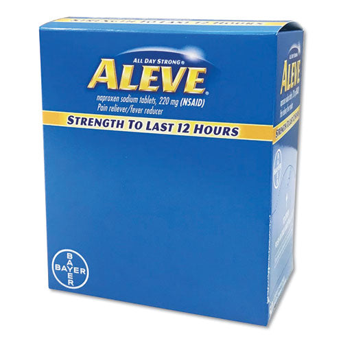 Temporarily relieves minor aches and pains due to arthritis, muscular aches, backache, menstrual cramps, headache, toothache and common cold. Also temporarily reduces fever. Packaged for individual use to replenish first aid stations and kits.