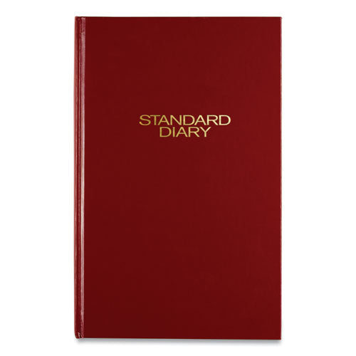 Standard Diary Daily Diary, 2026 Edition, Wide/Legal Rule, Red Cover, (200) 12 x 7.75 Sheets