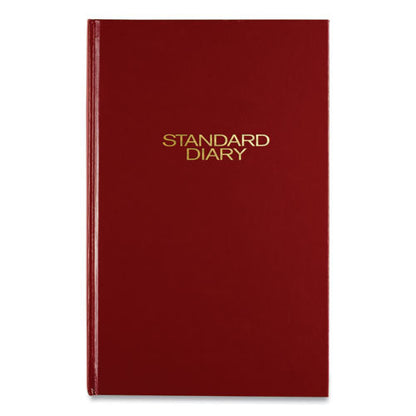 Standard Diary Daily Diary, 2026 Edition, Wide/Legal Rule, Red Cover, (200) 12 x 7.75 Sheets