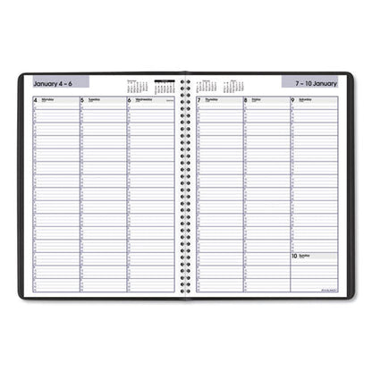 DayMinder Weekly Appointment Book, Vertical-Column Format, 11 x 8, Black Cover, 12-Month (Jan to Dec): 2026