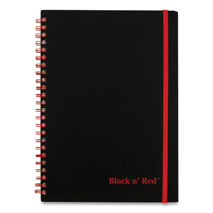 Flexible Cover Twinwire Notebooks, SCRIBZEE Compatible, 1-Subject, Wide/Legal Rule, Black/Red Cover, (70) 8.25 x 5.63 Sheets