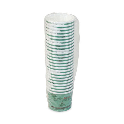 EarthChoice Compostable Soup Cup, Medium, 12 oz, 3.63" Diameter x 3.63" h, Teal, Paper, 500/Carton