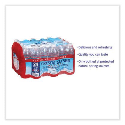 Natural Alpine Spring Water, 16.9 oz Bottle, 24/Carton