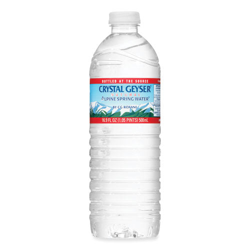 Natural Alpine Spring Water, 16.9 oz Bottle, 24/Carton