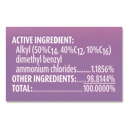 Clean and Fresh Multi-Surface Disinfectant Cleaner, Lavender and Orchid Essence, 144 oz Bottle, 4/Carton