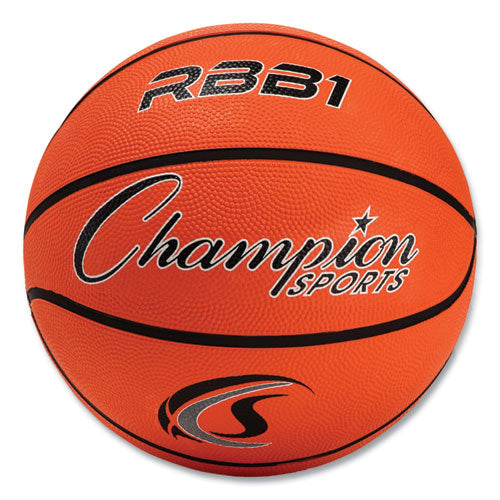 Rubber Sports Ball, Basketball, No. 7 Size, Orange