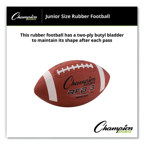 Rubber Sports Ball, Football, Junior Size, Brown