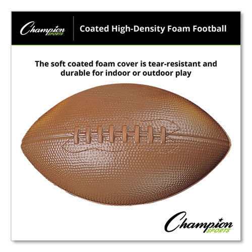 Coated Foam Sport Ball, Football, Playground Size, Brown