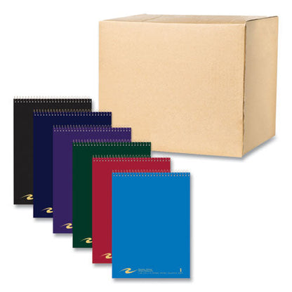 Flipper Wirebound Notepad, Medium/College Rule, Assorted Cover Colors, (80) White 8.5 x 11 Sheets, 24/Carton