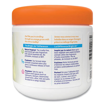 Super Odor Eliminator, Mandarin Orange and Fresh Lemon, 14 oz Jar, 6/Carton