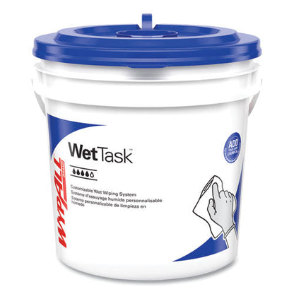 Power Clean Wipers for WetTask Customizable Wet Wiping System with (1) Bucket, 6 x 12, Unscented, 95/Roll, 6 Rolls/Carton
