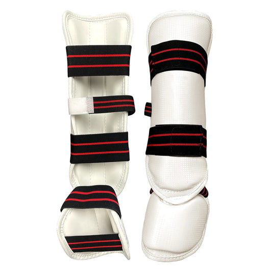 Shin & Instep Guard, Vinyl, Off White (Beige)