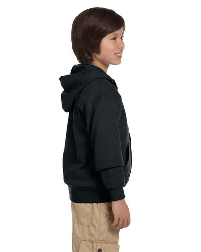 G186B Gildan Youth Heavy Blend™ Full-Zip Hooded Sweatshirt