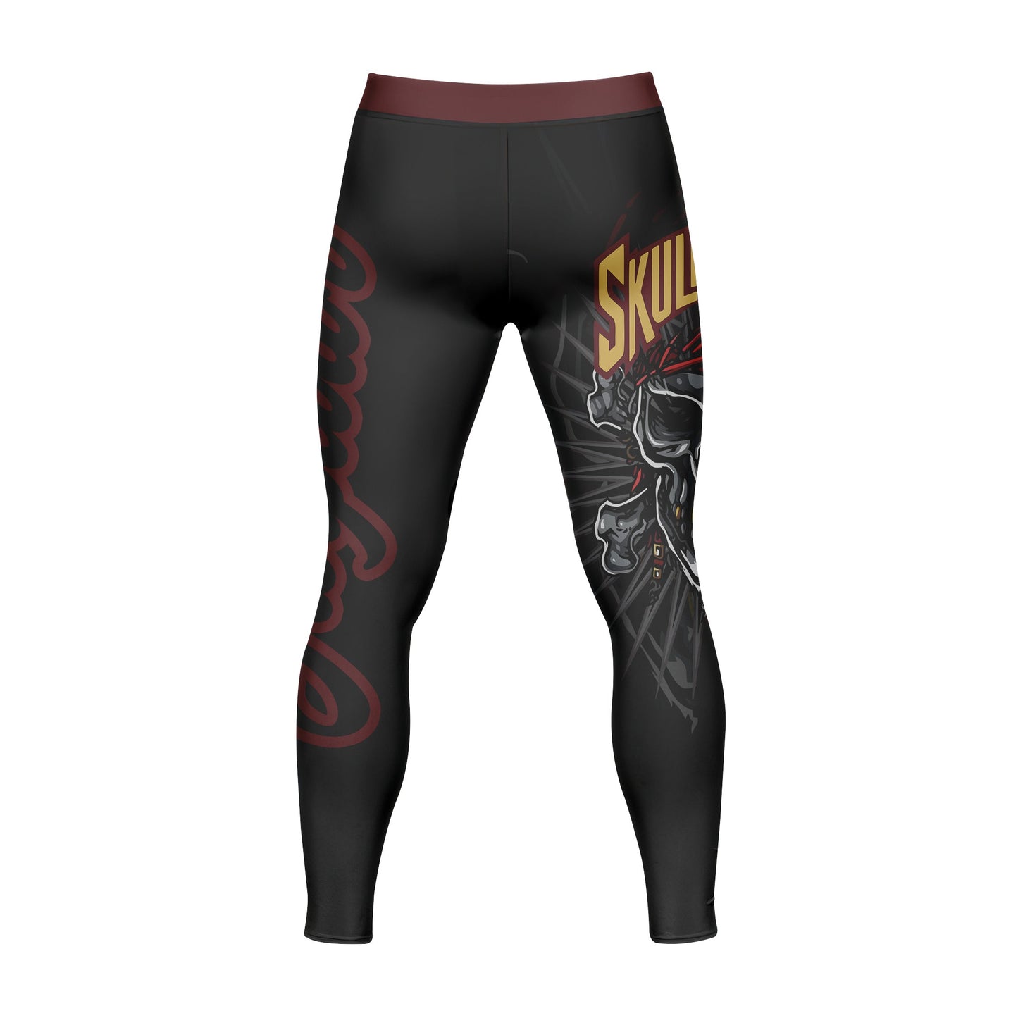 SKULL JIU JITSU - Premium Compression Pant Unisex Workout Yoga And Casual
