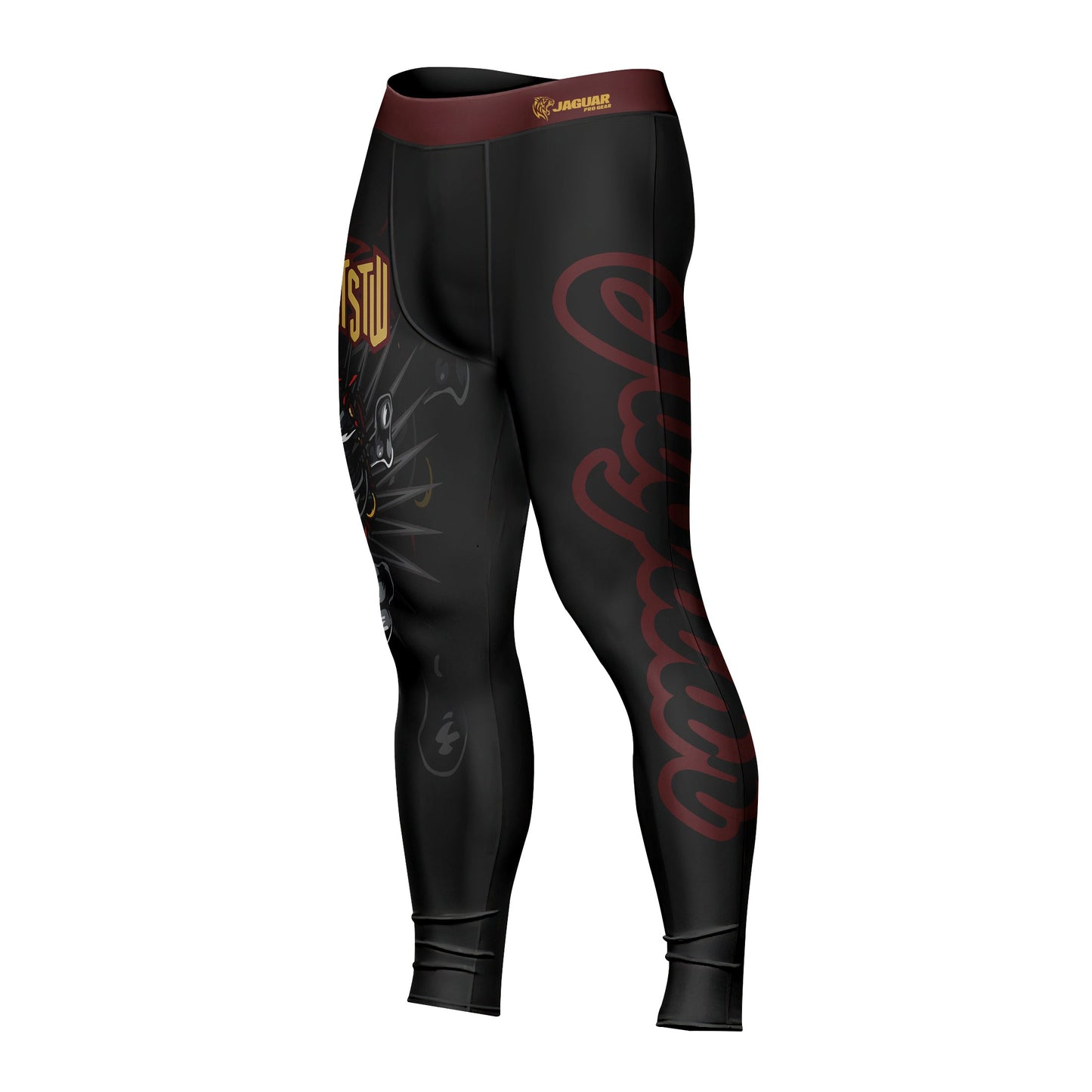 SKULL JIU JITSU - Premium Compression Pant Unisex Workout Yoga And Casual