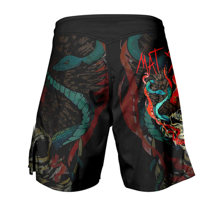 Mat Slayer - Premium Sublimated MMA & BJJ Short For Mixed Martial Arts Boxing Muay Thai Training & Fight