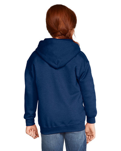 G186B Gildan Youth Heavy Blend™ Full-Zip Hooded Sweatshirt