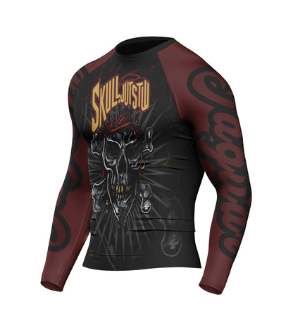 Skull Jiu Jitsu - Premium Sublimated Rashguard Kids Adults Unisex