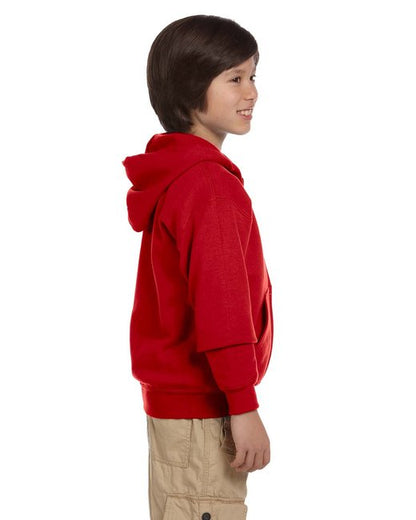 G186B Gildan Youth Heavy Blend™ Full-Zip Hooded Sweatshirt