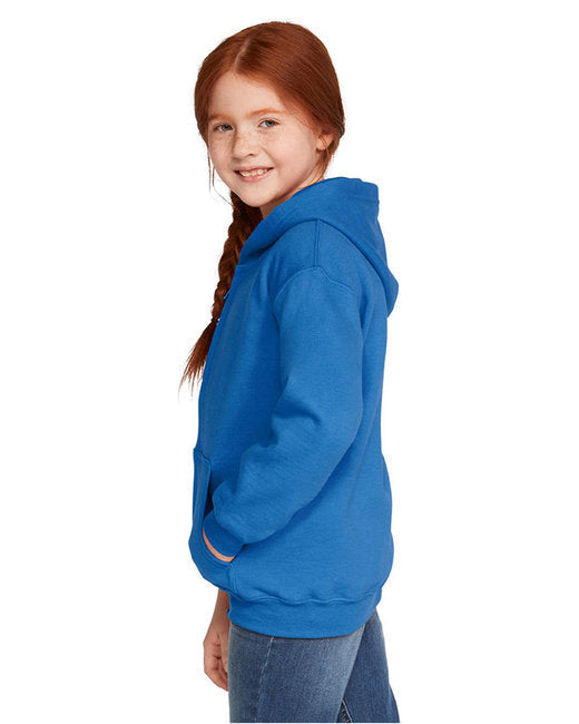 G186B Gildan Youth Heavy Blend™ Full-Zip Hooded Sweatshirt
