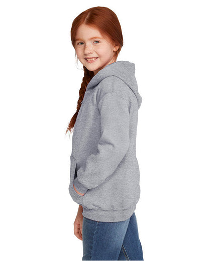 G186B Gildan Youth Heavy Blend™ Full-Zip Hooded Sweatshirt
