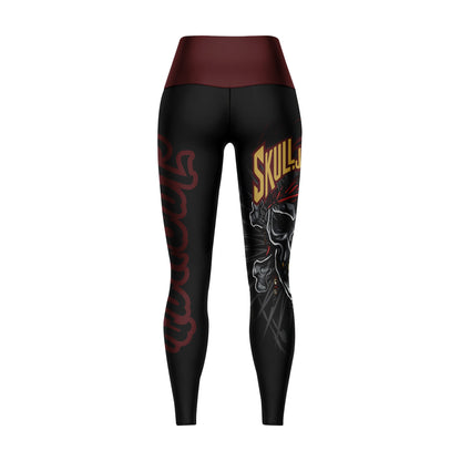 SKULL JIU JITSU - Premium Compression Pant Unisex Workout Yoga And Casual